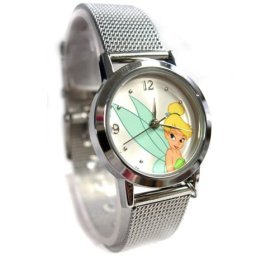 Disney Tinkerbell Silvertone Mesh Bracelet Watch, MU1348, Seiko Brand, SPECIAL