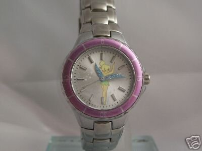 Disney Tinkerbell Silvertone Bracelet Watch, MU2413, Seiko Brand
