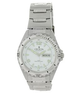 CA301118SSDW Croton Men's White Dial Stainless Steel Watch
