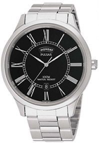 PULSAR MENS WATCH STAINLESS QUARTZ DAY DATE PXN069