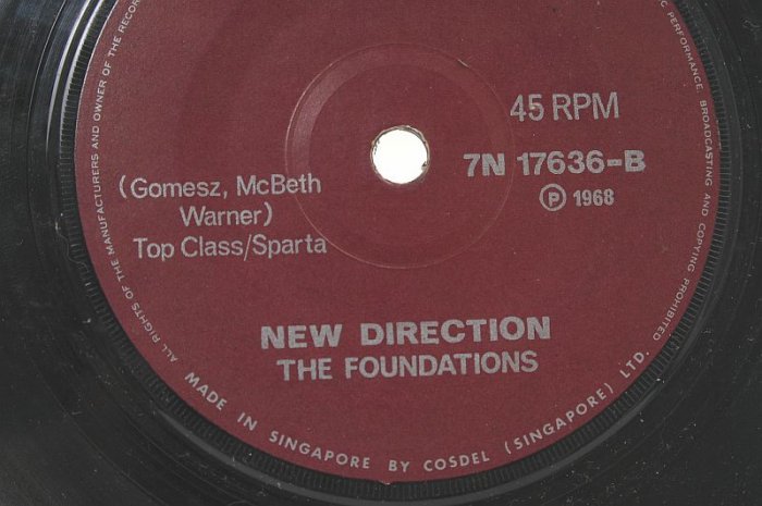 THE FOUNDATIONS New Direction SINGAPORE 7" 45 RPM
