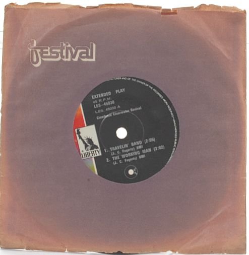 CREEDENCE CLEARWATER REVIVAL Travelin' Band 7" EP