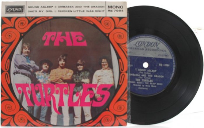 THE TURTLES 4 Track SINGAPORE ASIAN London 7" PS MONO