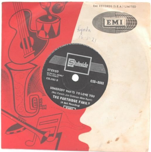 PARTRIDGE FAMILY I love You INTERNATIONAL EMI 7"