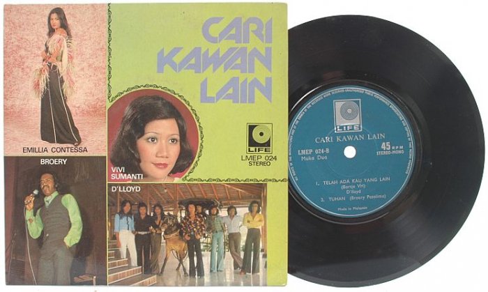 EMILIA CONTESSA D'LLOYD BROERY Malay 60s Pop 7" PS EP