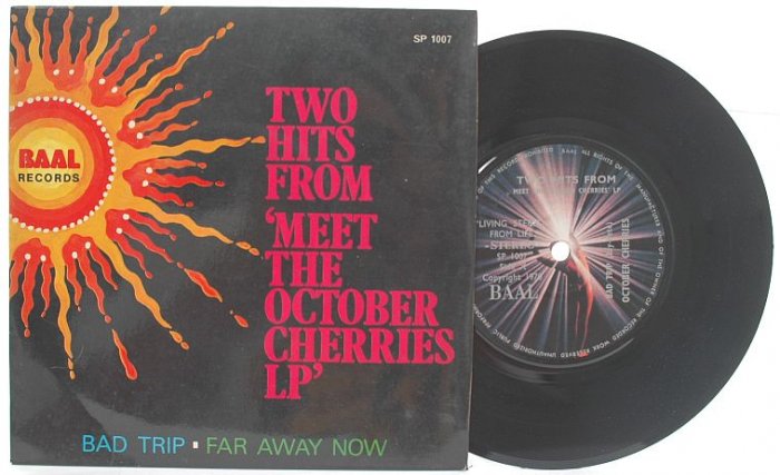 RARE Meet The OCTOBER CHERRIES ASIA PSYCH BAND 7" Baal