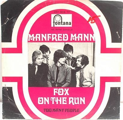 MANFRED MANN Fox On The Run INTERNATIONAL 7" PS Fontana