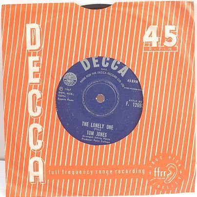 TOM JONES Coming Home HONG KONG 7" SP 45 RPM Decca