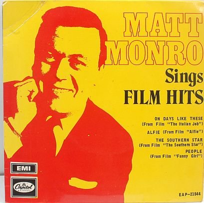 MATT MONRO Sing Film Hits MALAYSIA 7" PS EP