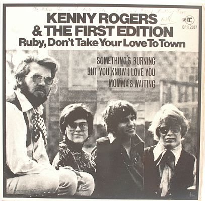 KENNY ROGERS Ruby Don't Take Your Love 7" EP Singapore