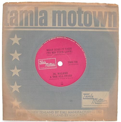 JR. WALKER ALL STARS Brainwaher NEW ZEALAND Tamla 7"