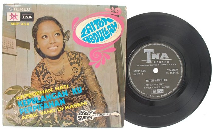 Malay 70s Pop ZAITON ABDULLAH Kepulangan Ku 7" PS EP