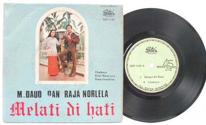 Malay 70s Pop M DAUD & RAJA NORLELA Melati 7" PS EP