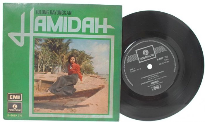 Malay 70s POP HAMIDAH Tolong Dayungkan 7" PS EP