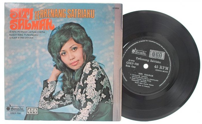 Malay 70s POP SITI SALMAH Terkenang Satriaku 7" PS EP
