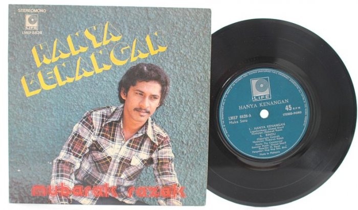 Malay 70s POP MUBARAK RAZAK Hanya Kenangan 7" PS EP