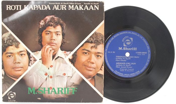 Malay 70s POP M. SHARIFF Roti Kapada 7" PS EP