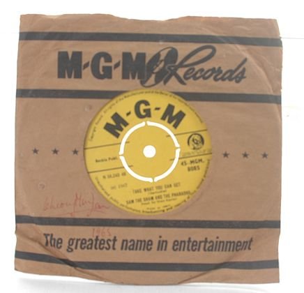 SAM THE SHAM & PHARAOHS Take What 1967 INDIA MGM 7"
