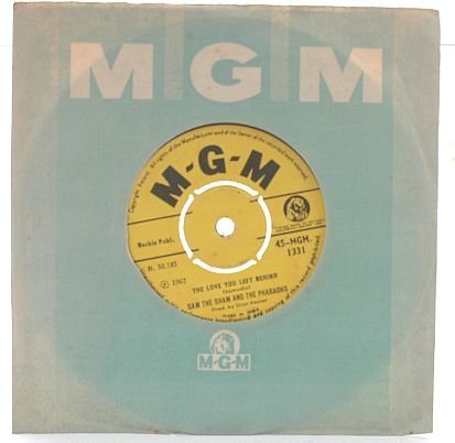 SAM THE SHAM & PHAROAHS Love You Leave INDIA MGM 7"