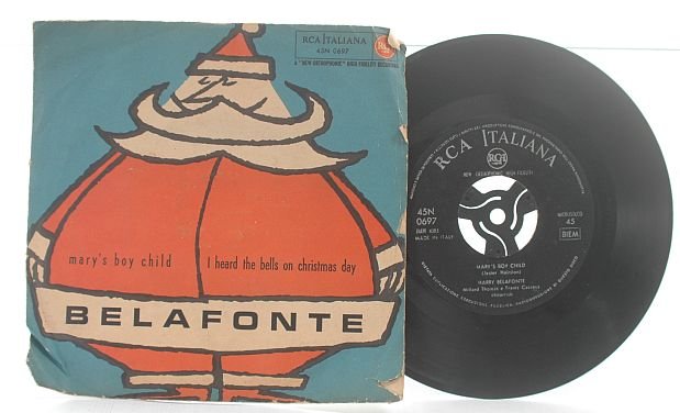 HARRY BELAFONTE Mary's Boy Child ITALY Italian 7" PS