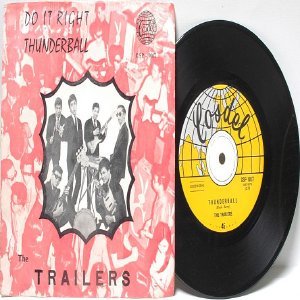 60s ASIAN BAND The Trailers THUNDERBALL Cosdel 7" 45 RPM PS