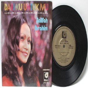 Malay 70s Pop ZALIFAH IBRAHIM Dari Ku Untuk Mu 7" PS EP