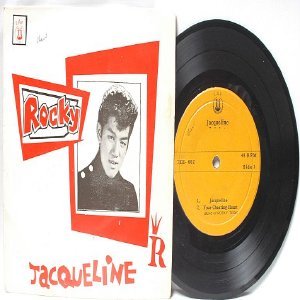 Asian Elvis ROCKY TEOH Jacqueline / Your cheating Heart 7" 45 RPM PS EP