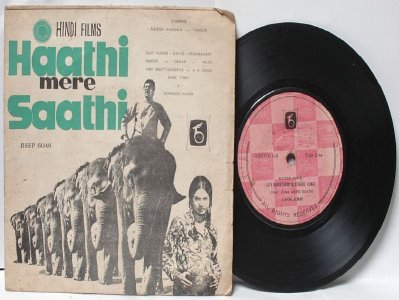 BOLLYWOOD INDIAN Haathi Mere Saathi KISHORE KUMAR 7" 45 RPM EP