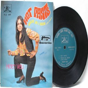 Asia 60s Band THE SILVERSTONES feat. HELEN VELU Hot Pants 7" 45 RPM PS EP