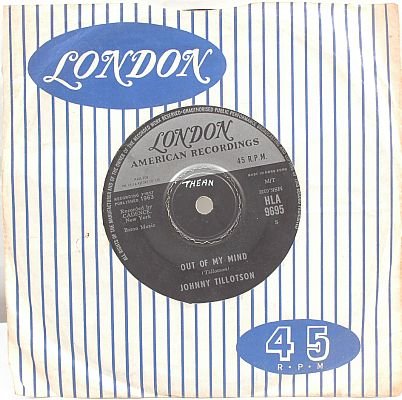 JOHNNY TILLOTSON Judy Judy 1963 HONG KONG 7" 45 Rpm
