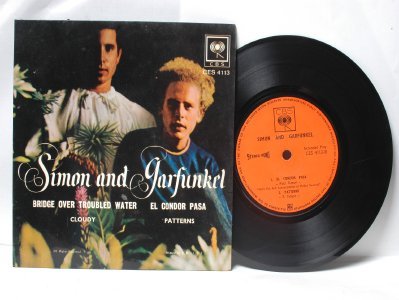 SIMON & GARFUNKEL Bridge Toubled Water ASIA Malaysia CBS 7" PS EP
