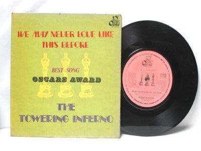 THE TOWERING INFERNO Oscar ACADEMY AWARD MALAYSIA 7" 45 RPM PS EP