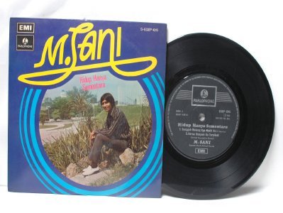 Malay 70s Pop M. SANI Hidup Hanya Sementara EMI 7" PS EP