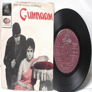 BOLLYWOOD INDIAN Gumnaam MOHD. RAFI Shankar Jaikishan 7" 45 RPM EMI Angel EP 1965