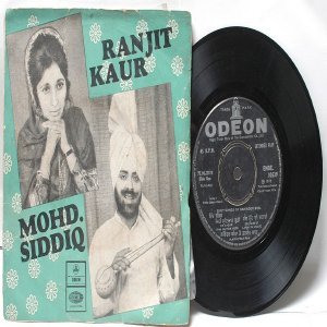 PUNJABI INDIAN Ranjit Kaur &Mohd Siddiq7" 45 RPM EMI Odeon EP 1973