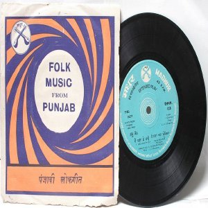PUNJABI INDIAN Folk Music From Punjab 7" 45 RPM EP