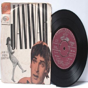 BOLLYWOOD INDIAN Janwar SHANKAR JAIKISHAN Mohd. Rafi 7" 45 RPM EMI Angel EP 1965