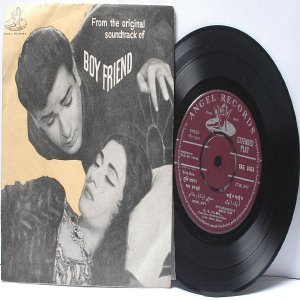 BOLLYWOOD INDIAN Boy Friend SHANKAR JAIKISHAN Mohd. Rafi 7" 45 RPM Angel EP