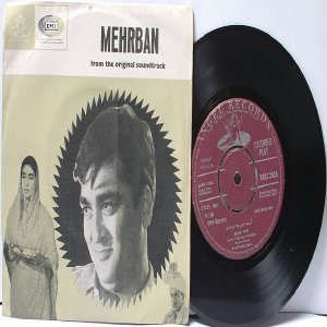 BOLLYWOOD INDIAN mehrban RAVI Mohd. Rafi ASHA BHOSLE 7" 45 RPM Angel EP 1967