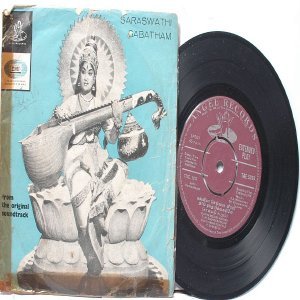 BOLLYWOOD INDIAN Saraswathi Sabatham K.V. MAHADEVAN Sounderarajan 7" EMI Angel EP 1966