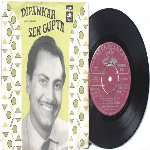 BOLLYWOOD INDIAN Dipankar SEN GUPTA Electric Guitar 7" 45 RPM EMI Angel EP 1969