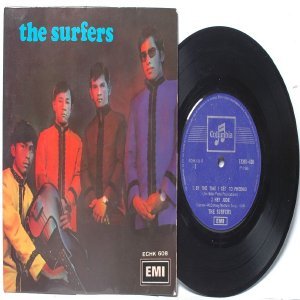 ASIAN 60'S BAND The Surfers PRE OCTOBER CHERRIES EMI Columbia 7" PS EP