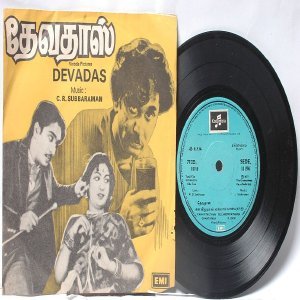 BOLLYWOOD INDIAN Devadas C.R. SUBBARAMAN 7" 45 RPM EMI Columbia EP 1977