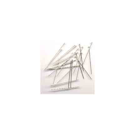 1 inch 24 ga STERLING SILVER HEADPINS Head Pins 50
