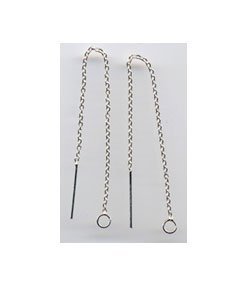 3 5/8" Sterling Silver Ear Threads Threaders 2 Pair HARD TO FIND
