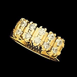 SH103 ANNIVERSARY BAND 14K Yellow .42-.70 CT TW Polished