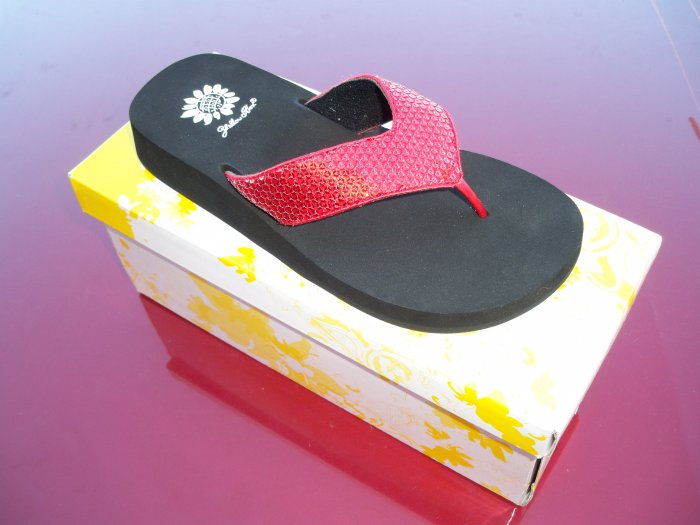 Cool Red Flip Flops - Size 6