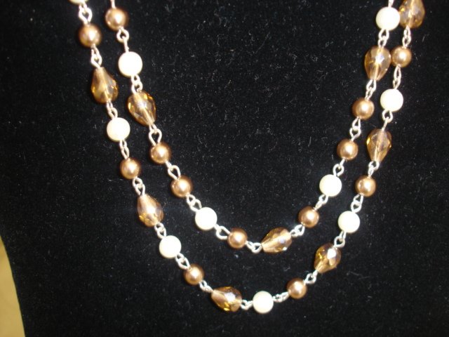 Sterling silver double-strand necklace