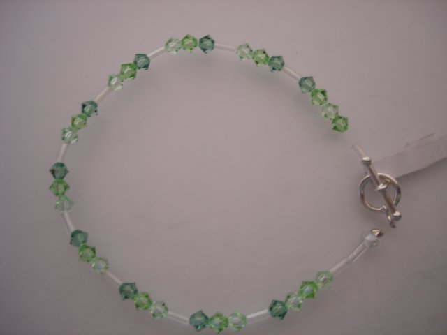 Crystal/Silver green Bracelet