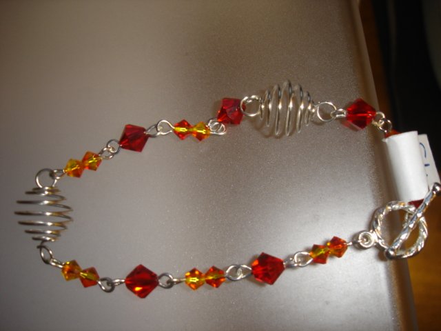 Fire Swarovski crystal Bracelet